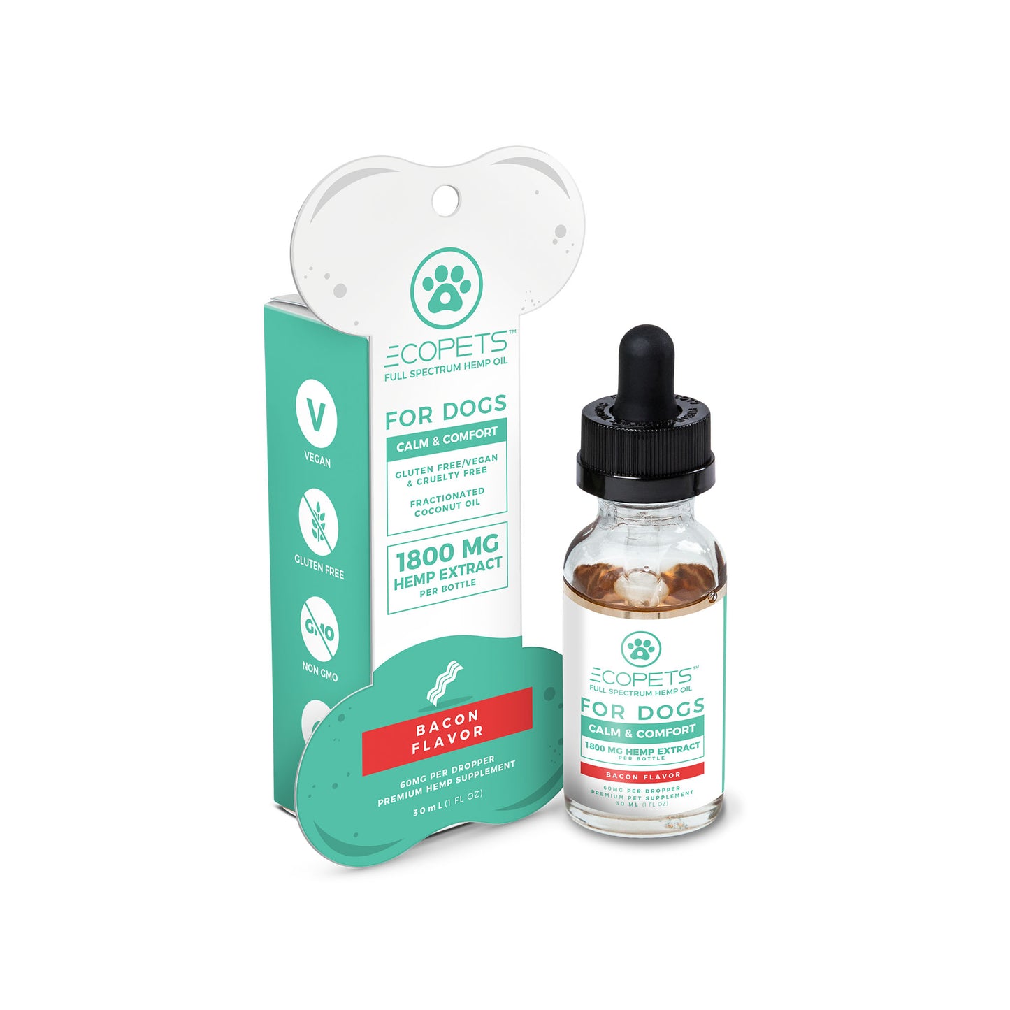 Bacon Flavor Hemp Oil For Dogs